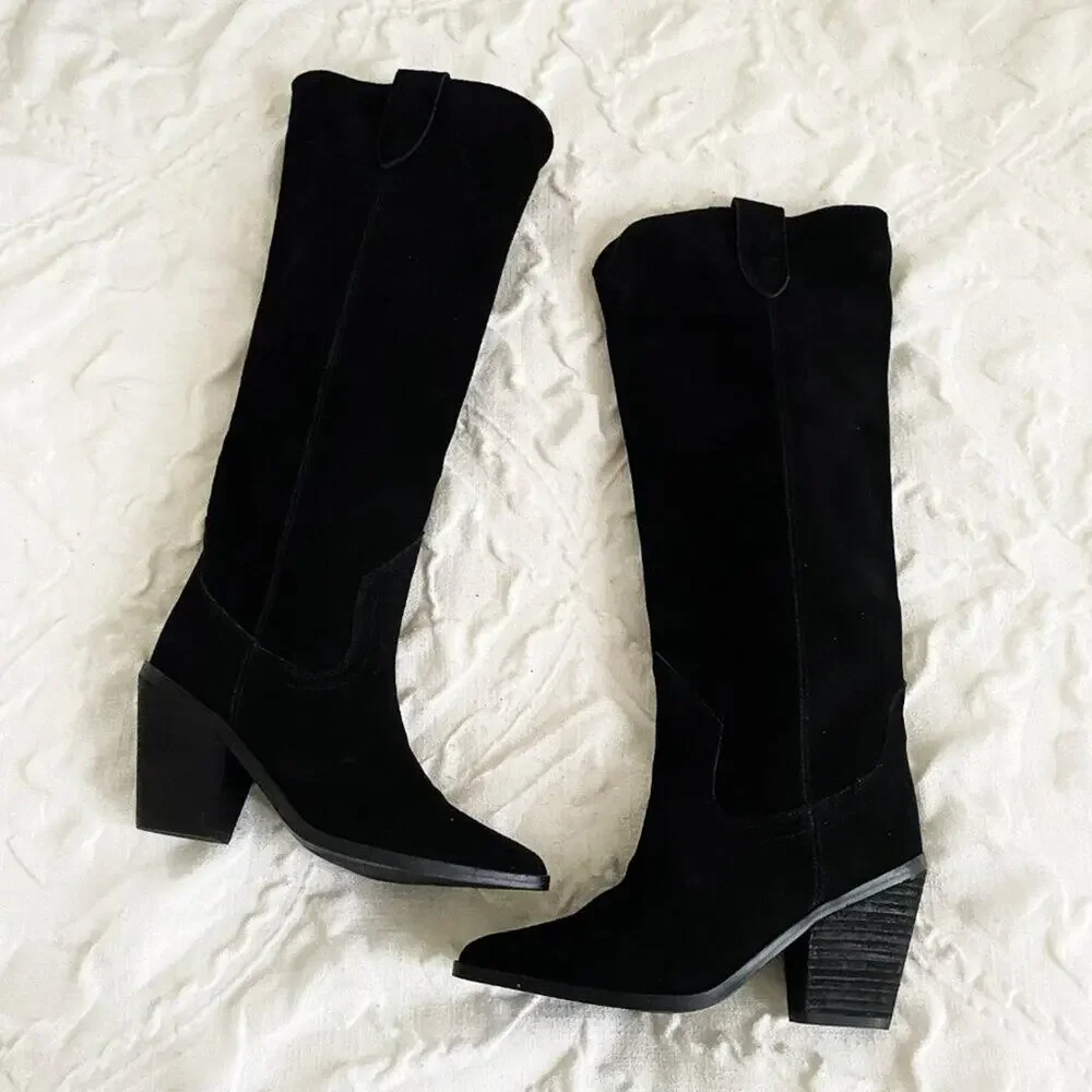 Blondo Wylde Suede Tall Boots Size 5.5 New